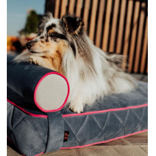 Лежак для собак и котов Happy Peppy (Хэппи Пеппи) Relax Memory 50 х 70 см, Серый