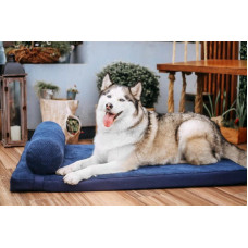 Лежак для собак и котов Happy Peppy (Хэппи Пеппи) Relax Memory 60 х 90 см, Фиолетовый