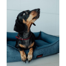 Лежак для собак и котов Happy Peppy (Хэппи Пеппи) Doublet 50х70 см, Синий