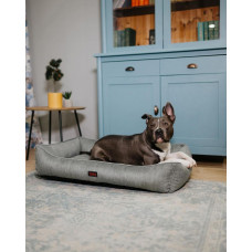 Лежак для собак и котов Happy Peppy (Хэппи Пеппи) MUR MUR GlaMURR 60х90 см, Серый