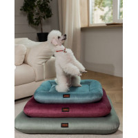 Лежак для собак и котов Happy Peppy (Хэппи Пеппи) Cloud 65х80 см, Серо-синий