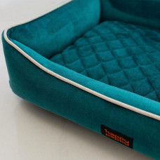 Лежак для собак и котов Happy Peppy (Хэппи Пеппи) Grand 40 х 50 см, Бирюзовый