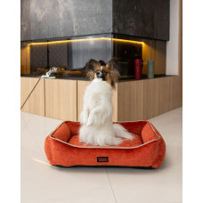 Лежак для собак и котов Happy Peppy (Хэппи Пеппи) Grand 45 х 60 см, Оранжевый