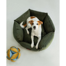 Лежак для собак и котов Happy Peppy (Хэппи Пеппи) Voyage 50 х 50 см., Темно-зеленый