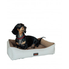 Лежак для собак и котов Happy Peppy (Хэппи Пеппи) Doublet 40х50 см, Белый