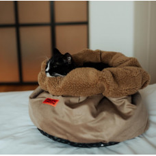 Лежак для собак и котов Happy Peppy (Хэппи Пеппи) Lotos Бежевый