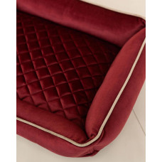 Лежак для собак и котов Happy Peppy (Хэппи Пеппи) Grand 40 х 50 см, Бордовый