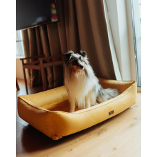 Лежак для собак и котов Happy Peppy (Хэппи Пеппи) Dolce Vita 30х45 см, Желтый