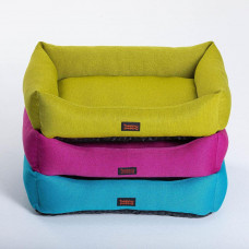 Лежак для собак и котов Happy Peppy (Хэппи Пеппи) Sofa Рогожка 45х60 см, Розовый