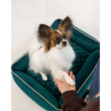 Лежак для собак и котов Happy Peppy (Хэппи Пеппи) Grand 40 х 50 см, Бирюзовый