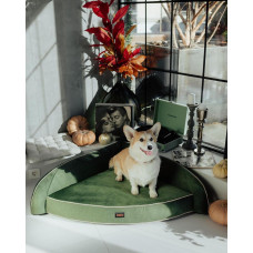 Лежак для собак и котов Happy Peppy (Хэппи Пеппи) Happy Corner Зеленый