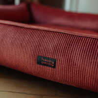 Лежак для собак и котов Happy Peppy (Хэппи Пеппи) MUR MUR GlaMURR 50х70 см, Красный