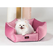 Лежак для собак и котов Happy Peppy (Хэппи Пеппи) Voyage 70 х 70 см., Розовый