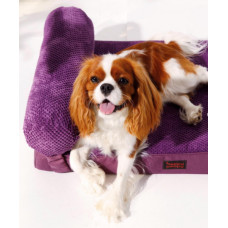 Лежак для собак и котов Happy Peppy (Хэппи Пеппи) Relax Memory 60 х 90 см, Фиолетовый