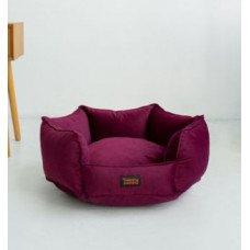 Лежак для собак и котов Happy Peppy (Хэппи Пеппи) Voyage 50 х 50 см., Бордовый