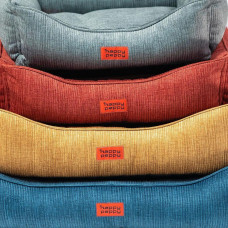 Лежак для собак и котов Happy Peppy (Хэппи Пеппи) MUR MUR GlaMURR 45х60 см, Красный