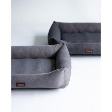 Лежак для собак и котов Happy Peppy (Хэппи Пеппи) Sofa Рогожка 40х50 см, Серый