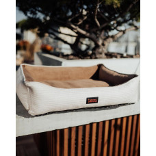 Лежак для собак и котов Happy Peppy (Хэппи Пеппи) Doublet 40х50 см, Белый