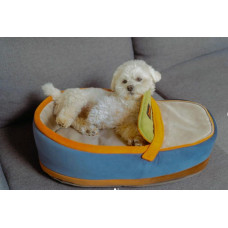 Лежак для собак и котов Happy Peppy (Хэппи Пеппи) Slipper Синий