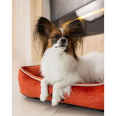 Лежак для собак и котов Happy Peppy (Хэппи Пеппи) Grand 45 х 60 см, Оранжевый