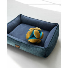 Лежак для собак и котов Happy Peppy (Хэппи Пеппи) Doublet 50х70 см, Синий