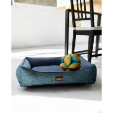 Лежак для собак и котов Happy Peppy (Хэппи Пеппи) Doublet 50х70 см, Синий