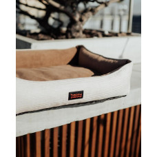 Лежак для собак и котов Happy Peppy (Хэппи Пеппи) Doublet 40х50 см, Белый