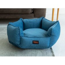 Лежак для собак и котов Happy Peppy (Хэппи Пеппи) Voyage 50 х 50 см., Синий