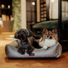 Лежак для собак и котов Happy Peppy (Хэппи Пеппи) MUR MUR GlaMURR 30х45 см, Серый