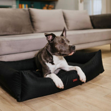 Водоотталкивающий лежак для собак и котов Happy Peppy (Хэппи Пеппи) Oxford 50х70 см, Черный