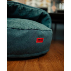 Лежак для собак и котов Happy Peppy (Хэппи Пеппи) Hoodie холлофайбер Зеленый