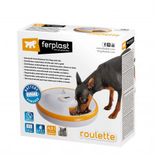 Автоматическая кормушка для сухих и влажных кормов для собак и кошек Ferplast Roulette (Ферпласт Рулет)