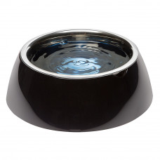 Металлическая миска для собак и кошек с подставкой Ferplast Jolie (Ферпласт Джоли) 23.3 x h 7.5 см - 1.2 L - LARGE, Черный