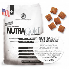 Nutra Gold PRO BREEDER (Нутра Голд Про Брідер) корм для цуценят і активних собак 20 кілограмів.
