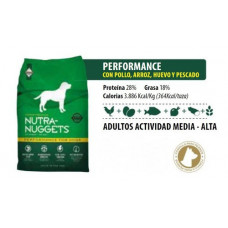 Nutra Nuggets Performance (Нутра Нагетс Перформанс Куріца і Рис) сухий корм для спортивних собак 15 кг.
