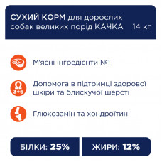 Club 4 Paws (Клуб 4 Лапы) Premium Adult Large Breed Duck сухой корм с уткой для взрослых собак больших пород