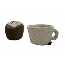 Игрушка для собак чашка кофе Happy Peppy (Хэппи Пеппи) с отверстиями для корма