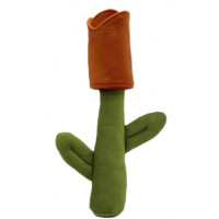 Игрушка для собак цветок тюльпан Happy Peppy (Хэппи Пеппи) с отверстиями для корма Оранжевый