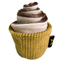 Игрушка для собак кекс Happy Peppy (Хэппи Пеппи) с отверстиями для корма Желтый