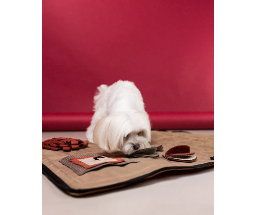 Игрушка для собак квест коврик Happy Peppy (Хэппи Пеппи) с тайниками для лакомств Коричневый