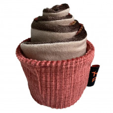 Игрушка для собак кекс Happy Peppy (Хэппи Пеппи) с отверстиями для корма Красный