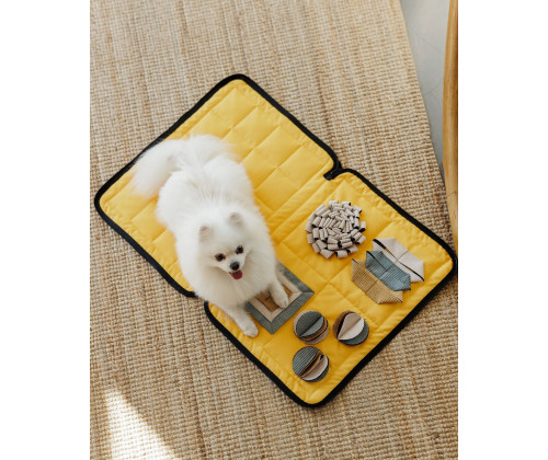 Игрушка для собак квест коврик Happy Peppy (Хэппи Пеппи) с тайниками для лакомств Коричневый