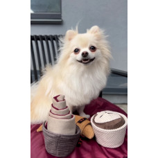 Игрушка для собак кекс Happy Peppy (Хэппи Пеппи) с отверстиями для корма