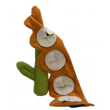 Игрушка для собак цветок тюльпан Happy Peppy (Хэппи Пеппи) с отверстиями для корма Оранжевый