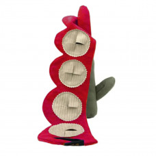 Игрушка для собак цветок тюльпан Happy Peppy (Хэппи Пеппи) с отверстиями для корма