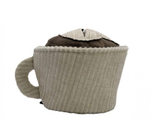 Игрушка для собак чашка кофе Happy Peppy (Хэппи Пеппи) с отверстиями для корма