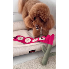 Игрушка для собак цветок тюльпан Happy Peppy (Хэппи Пеппи) с отверстиями для корма