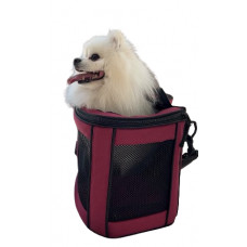 Сумка - переноска для котов и собак Happy Peppy (Хэппи Пеппи) Luna Bag Овал Бордовый