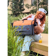 Сумка - переноска для котов и собак Happy Peppy (Хэппи Пеппи) Discovery Серый