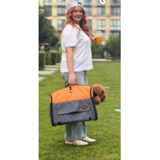 Сумка - переноска для котов и собак Happy Peppy (Хэппи Пеппи) Discovery Серый